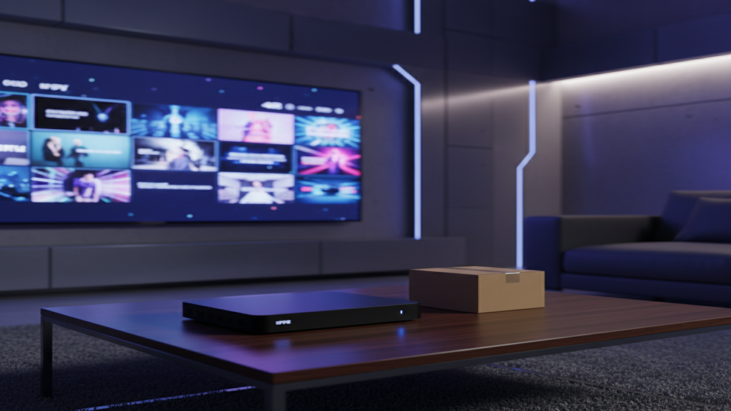 Sélection de plusieurs boîtiers IPTV Amazon posés sur une table