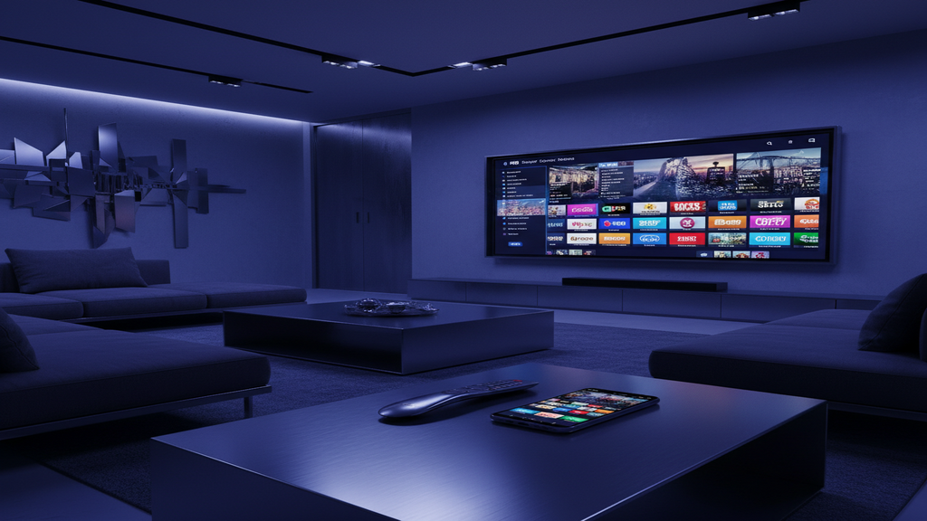 Analyse détaillée du service Iron IPTV sur un écran de Smart TV